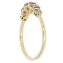 18ct Yellow Gold 1.00ct Diamond Trilogy Ring