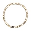 9ct Yellow Gold Figaro Bracelet 8.5"