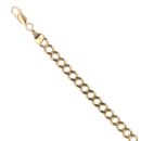 9ct Yellow Gold Curb Bracelet 9"