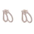 18ct White Gold 0.25ct Diamond Teardrop Earrings