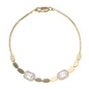 9ct Yellow Gold Cubic Zirconia Bracelet 7"