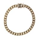 9ct Yellow Gold Curb Bracelet 8"