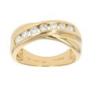 18ct  Yellow Gold 0.50ct Diamond Crossover Ring