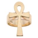 9ct Yellow Gold Ankh Fancy Ring