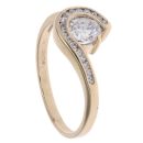 9ct Yellow Gold Cubic Zirconia Ring