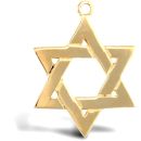 9ct Yellow Gold Star of David Pendant