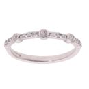 9ct White Gold 0.20ct Diamond Fancy Ring