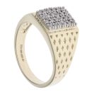 9ct Yellow Gold 0.30ct Diamond Signet Ring