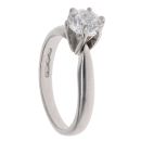 Platinum 0.90ct Brilliant Cut Diamond Solitaire Ring