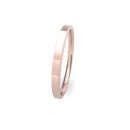 18ct Rose Gold 2mm Soft Chamfered Edge Wedding Band