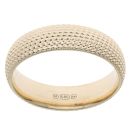 14ct Yellow Gold Textured 6mm Wedding Band