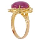 18ct Yellow Gold Ruby Single Stone Ring