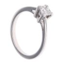18ct White Gold 0.45ct Princess Cut Diamond Solitaire Ring