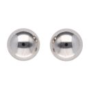 Silver Ball Stud Earrings