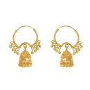 22ct Yellow Gold Hoops with Dropper