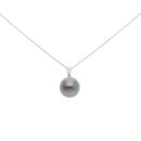 18ct White Gold Cultured Pearl Pendant And Chain 20"