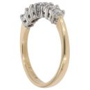 18ct Yellow Gold 0.50ct Brilliant Cut Diamond Half Eternity Ring