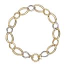 14ct Yellow And White Gold Fancy Bracelet 8"