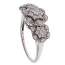 9ct White Gold 0.50ct Brilliant Cut Diamond Cluster Ring