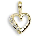 9 Carat Yellow Gold 0.025pts Diamond Pendant