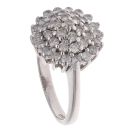 9ct White Gold 1.00ct Brilliant Cut Diamond Cluster Ring