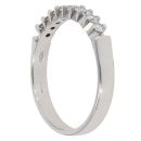 18ct White Gold 0.30ct Brilliant Cut Diamond Half Eternity Ring