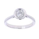 18ct White Gold 0.60ct Brilliant Cut Diamond Solitaire Ring