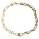 9ct Yellow Gold Fancy Bracelet 7"