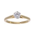 18ct Yellow Gold 0.55ct Diamond Solitaire Ring