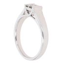 9ct White Gold 0.33ct Princess Cut Diamond Cluster Ring