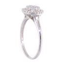 9ct White Gold 0.50ct Diamond Cluster Ring