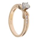 14ct Yellow Gold 0.35ct Brilliant Cut Diamond Solitaire Ring
