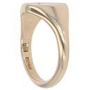 9ct Yellow Gold 0.15ct Diamonds Oval Signet Ring
