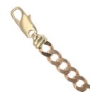 9ct Yellow Gold Curb Bracelet 8"