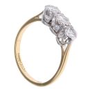 18ct Yellow Gold 0.90ct Diamond Trilogy Ring