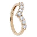 9ct Yellow Gold 0.52cts Diamond Wishbone Ring by Anya Belle