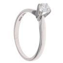 18ct White Gold 0.30ct Brilliant Cut Diamond Solitaire Ring
