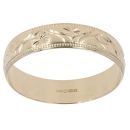 9ct Yellow Gold Patterned Fancy Ring