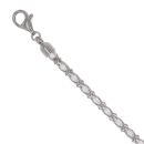 Silver Crystal Basket Bracelet 8" By Icesia