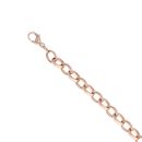 9ct Rose Gold Plain Belcher T-Bar Bracelet 8"