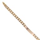 9ct Yellow Gold Curb I.D Bracelet 8"