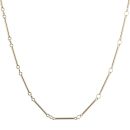 9ct Yellow Gold Bars Chain 16"