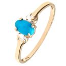 9ct Yellow Gold Turquoise Ring