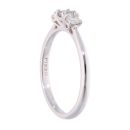Platinum 0.38ct Diamond Trilogy Ring
