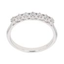9ct White Gold 0.35ct Brilliant Cut Diamond Half Eternity Ring