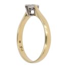 18ct Yellow Gold 0.24ct Diamond Solitaire Ring