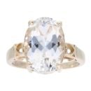 9ct Yellow Gold Smoky Quartz Ring