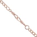 9ct Rose Gold Albert T-Bar Chain 18"