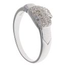 Silver Cubic Zirconia Boxing Glove Ring