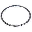 Stainless Steel With Matte Blue IP Plating Curb Chain